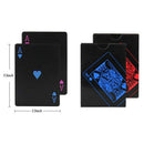 2 Decks of Waterproof Poker Cards, Plastic PVC Playing Cards with Gift Box