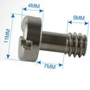 Socket Mounting Screw 5mm Shaft Camera Tripod Monopod Quick Release Plate