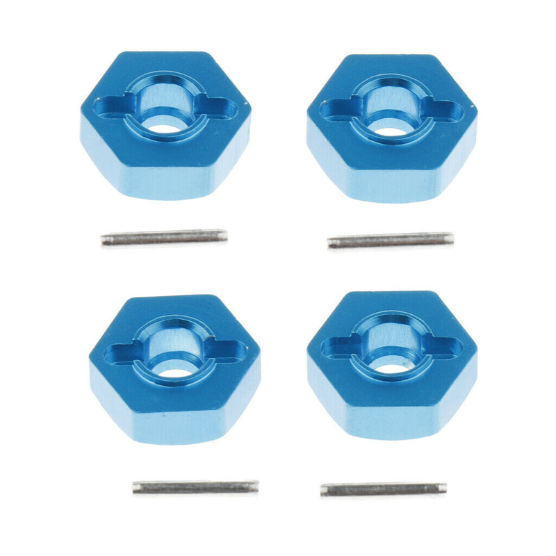 Blue Wheel Hex 12mm Drive Nut with Pins for RC WLtoys A949 A959 A969 A979 1:18