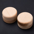 1X(1Pc Portable Retro Round Wooden Jewelry Storage Box Ring Earrings Contai