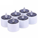 Yellow Solar Power LED Candles Flameless Electronic Solar LED Tea Lights Lamp 3C