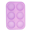 Silicone Soap Chocolate Molds Cake Baking Tool  Pastry Mould round shape 6ho Gw