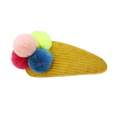 Cute Candy Color Hair Clip Korean Pompom Hair Pins Women Headwear (Style 7) A