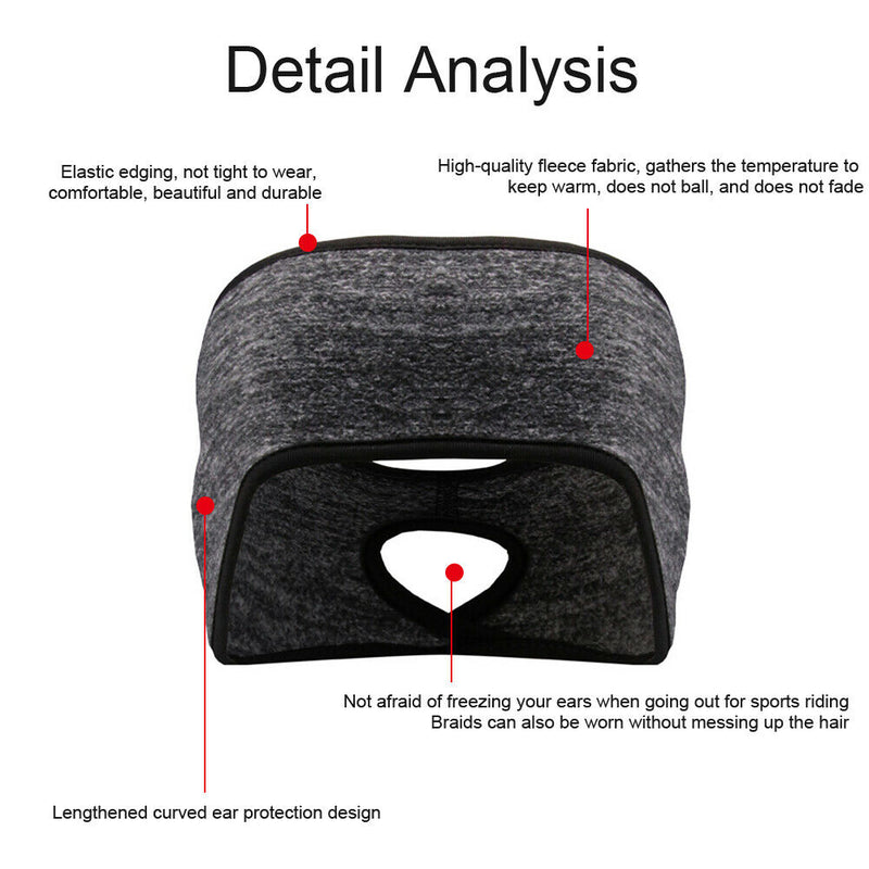 Ladies Elastic Wide Headband Sports Yoga Gym Running Hair Band Warmer Windproof