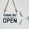 3pcs Open Closed Sign Welcome Wooden Hanging Plaque for Door Window Bar Cafe