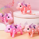 Electric Walking Pig Music Interactive Toys LED Light For Kids Gift Random Color