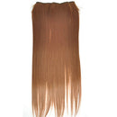Fashionable 23" Light Brown Straight Full Head Clip In Hair Extensions Perm