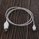 Micro USB LED Cable, 1m Cool Colorful Visable Flowing Light Data Sync / Fast