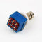 Electric Guitar 3PDT Foot Switch With Blue LED Ring - True Bypass Solder ZWP