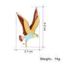 Trendy Animal Eagle Shape Brooches Drop Oil Pin Women Accessories Gift A