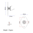 Flat 6.35mm 1/4'' Guitar Output Jack Plate Socket for Electric Guitar Bass