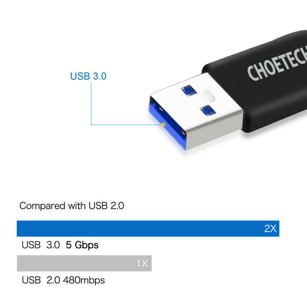 Choetech 1M Type C Cable Usb 3.0 Fast Charging Usb C Cable Data Sync Usb Ty G8P6