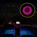 6.5FT LED Car Interior Decor Atmosphere Wire Strip Pink Light Lamps Accessories
