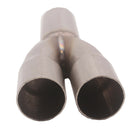 2 to1 Steel Exhaust Merge Collector Dual 1.5" ID Inlet Single 1.75" OD Outlet