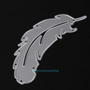 2 Pcs Metal Feather Cutting Dies Stencils DIY Scrapbook Paper Cards Album Decor