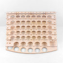 57 Holes Wooden PiGMent Bottles Storage Organizer Color Paints Stand RaCk H