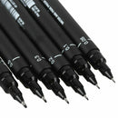 6Pc Micron Fine Line Pen 005 01 02 03 05 08 BRUSH Art ! Supplies Tools V3P9 X1Q3