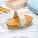 Body Bath Brush Wooden Natural Bristles Massage Shower Spa Shower Brushes