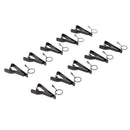10x Metal Ring Style Mini 10mm Lavalier Lapel Collar Clip Microphone Holder