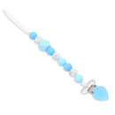 Baby Pacifier Clip Chain Colorful Love Heart Silicone Dummy Pacifier Clip C U9X3