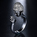 Sakyamuni Buddha Adjustable Ring for Men Women Praying Fengshui Peace Lucky  Hn