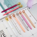 Crown Top Pens,Fantastic Gift for Women, Metal Ballpoint Pens School and Of H2F2