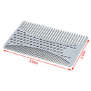Stainless Steel Comb Beard Comb  Men's Shaving Mustache Brush Facial Hair Bru OZ
