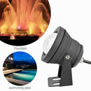 10W Underwater LED Fountain Light Remote Control RGB Waterproof Pool Garden