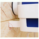White Powerful Non-Perforation Suction-Free Suction Cup Storage Basket BathrH5R1