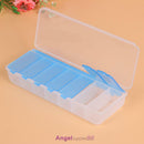 Large 7 Compartment  Weekly Pill Holder Convenient Jewelry Organiser Storage Box