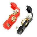 2Pcs Red Car Battery Terminal Adjustable Clamp Clip Positive+Nagative Conne H4F1