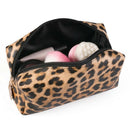 3Pcs Ladies Leopard PVC+PU Cosmetic Bag Travel Waterproof Beauty Makeup Toi