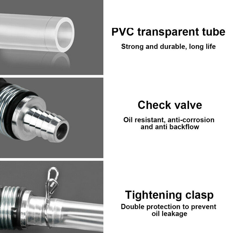 Fuel Transfer Pump High Flow Siphon Hand Fish Tank Portable Car For Oil Liquid