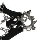 1 Pair Traction Cleats Ski Snow Ice Grip Spike Crampons 18 Teeth Black L
