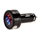 Car Auto 12V Red Green Dual Display LED Digital Thermometer Voltmeter