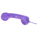 3.5mm Retro Radiation-Proof Telephone Handset Cell Phone Receiver (Purple)