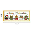 Line Embroidery Manual Cross Stitch Kit DIY Owl Needlework Christmas Gifts Z6H3