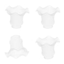 4pcs E27 Clear Glass Ceiling Fan Light Chandelier Wall Sconce Light Shades