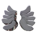 10 Pieces Two-tone Neoprene Golf Club Iron Head Covers Golf Accessories Camo +
