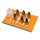 6PCS Flower Mouth Icing Nozzles with Converter Cake Cookie Decorating Tool