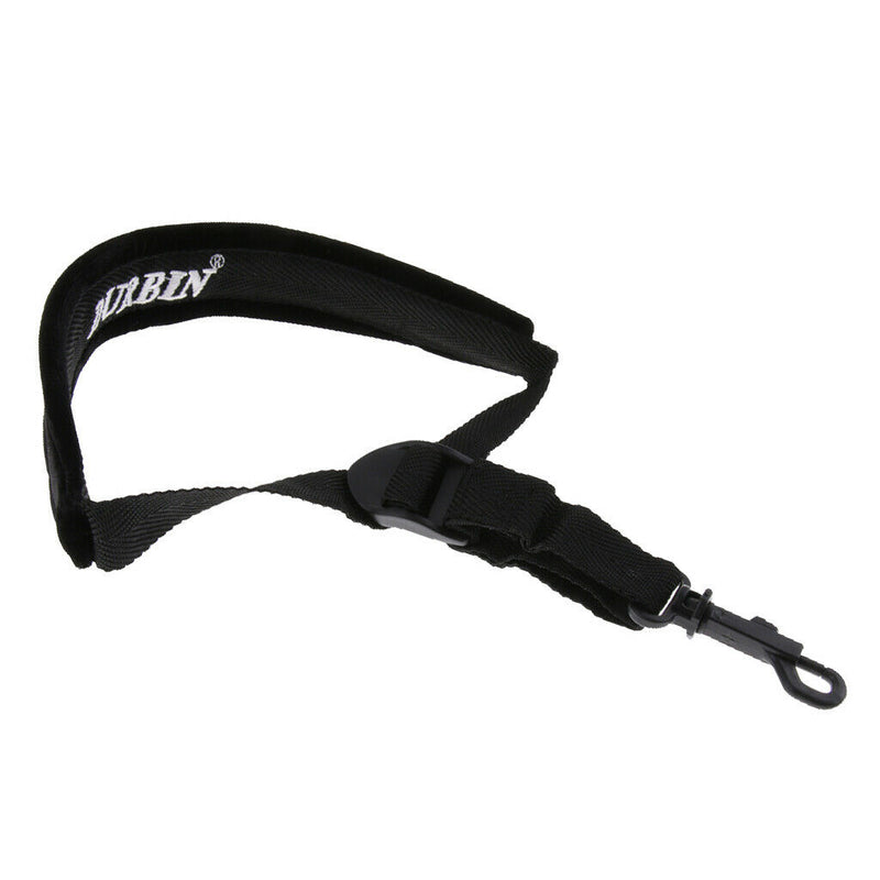 5Pieces Adjustable Saxophone Neck Strap For Sax Accessories Parts Black