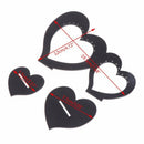 19.5Cm Jewelry Display Rack Acrylic Heart Shape Earrings Organizer Holder S
