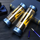300Ml Glass Water Bottle with Loose Leaf Tea Strainer Tea Infuser Double WalF7Y7
