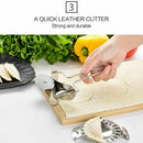 3Pcs Large Stainless Pastry Tool Dumpling Maker Mold Cutter Rolling Stirring Rod