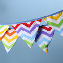 12 Flags 3.2m Rainbow Wavy Party Wedding Pennant Bunting Banner Decor