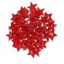 150Pcs Wood Star Shapes Snowflake Wooden Pieces Embellishment Christmas Decors