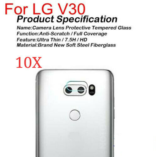 10pcs Rear Camera Lens Tempered Glass Screen Protector Film For LG V30 Film