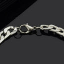 Charm Bracelet Men Cool Curb Link Chain Jewellery Decoration Thick Titanium X2T1