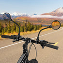Bicycle Adjustable Handlebar Convex Rear View Mirrors Bike Rearview Mirror