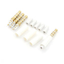 4pcs 3.5mm Stereo Headset Plug With Tail 4 pole Audio Jack Adapter Connector â„–[